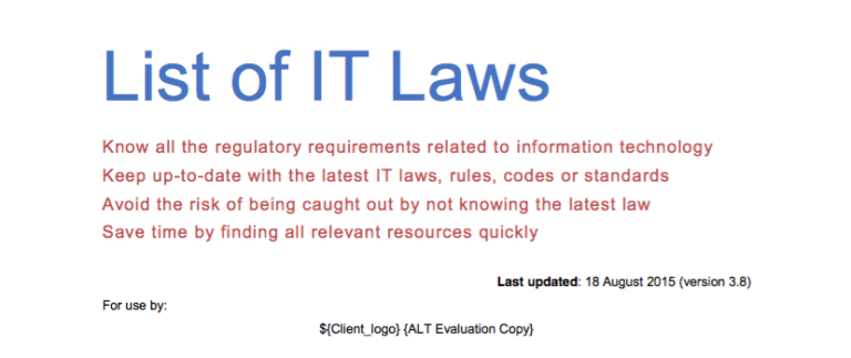 IT Laws or ict laws