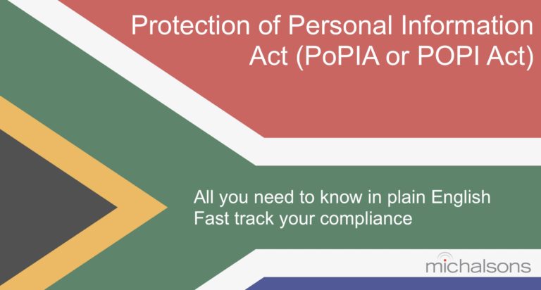 Protection of Personal Information Act, PoPIA or POPI Act summary, popi compliance