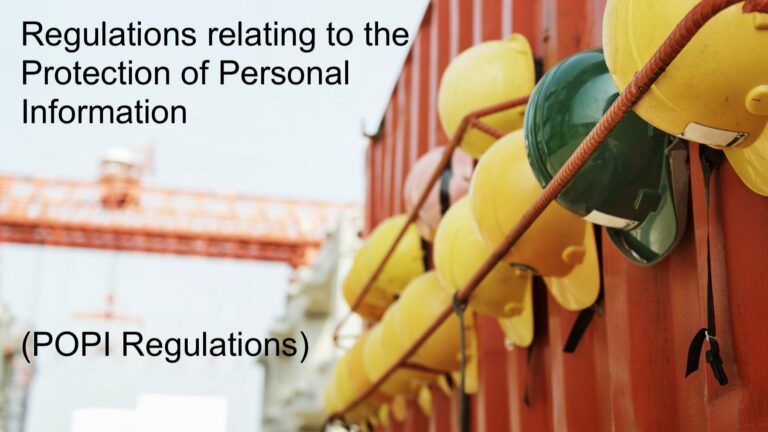 the Regulations relating to the Protection of Personal Information, the POPI Regulations, POPIA Regulations or the POPI Act Regulations, draft popi regulations