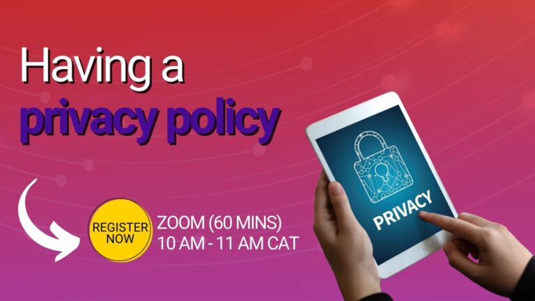 Having a privacy policy