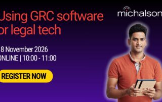 Using GRC software or legal tech
