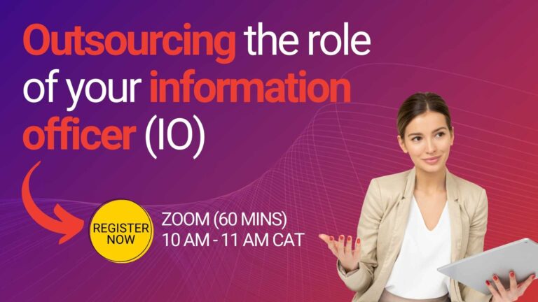 Outsourcing the role of your information officer (IO)