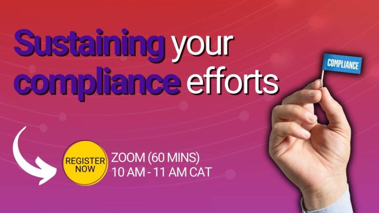 Sustaining your compliance efforts