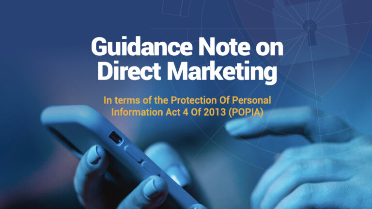 Guidance note on direct marketing in South Africa
