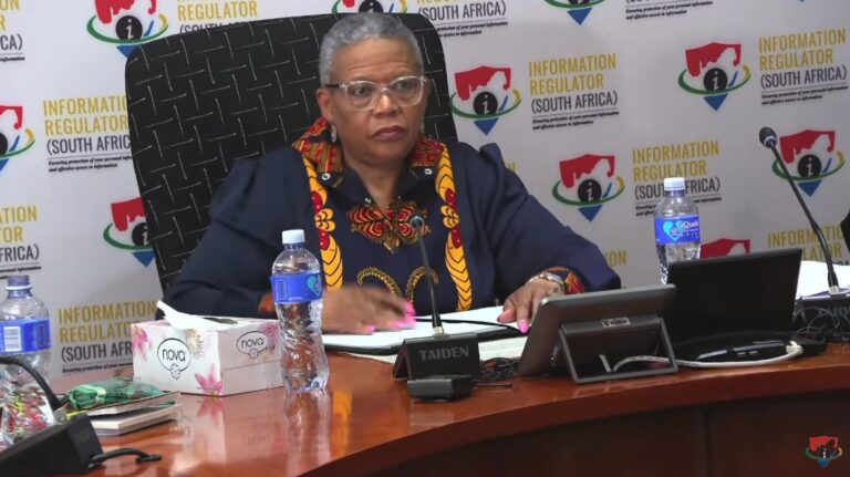 Information regulator media briefing